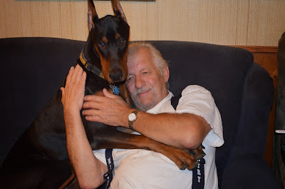 Onyx hugging Grandpa Photo by Trisha Field