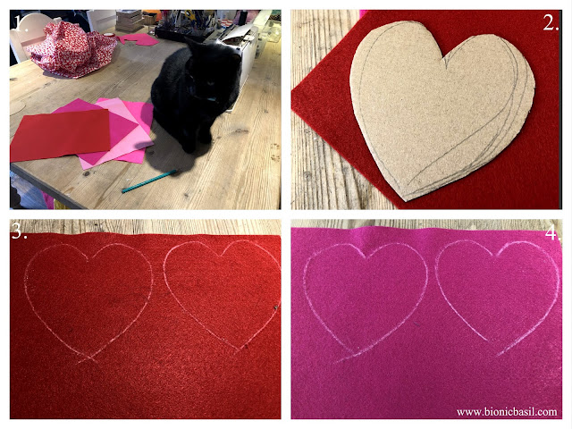 Catnip Hearts and Kicker Toy - Crafting with Cats ©BionicBasil® Valentine's Special 2019