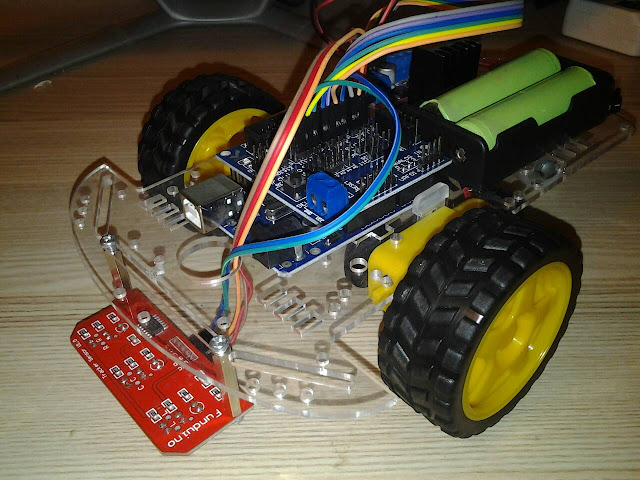 โปรเจค หุ่นยนต์เดินตามเส้น 2WD 3 เซ็นเซอร์ CTRT5000
