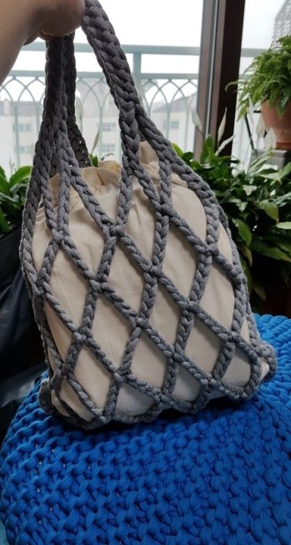 crochet net bolsa tutorial