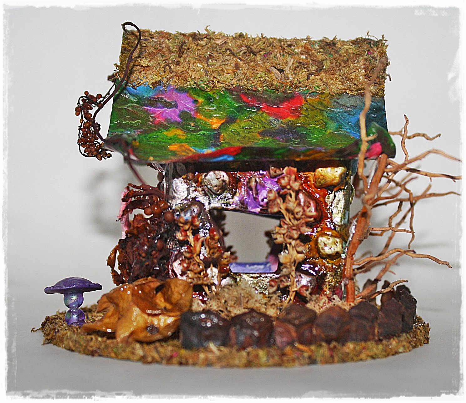 The Whatever/However Scrapper: MY RUSTIC PIXIE HOUSE - HOW I DID IT VIDEO