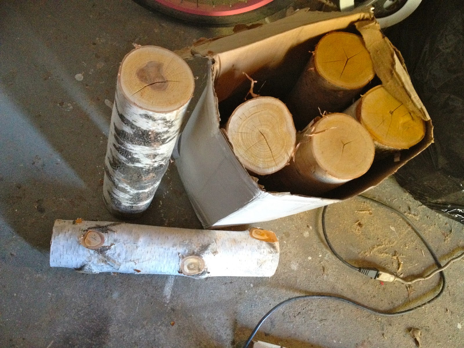 DIY Birch Log Votives Jaime Costiglio