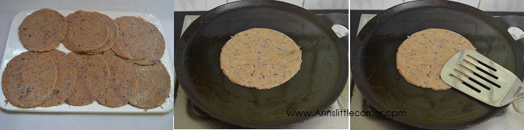 How to make Red Cabbage Paratha- Step 8