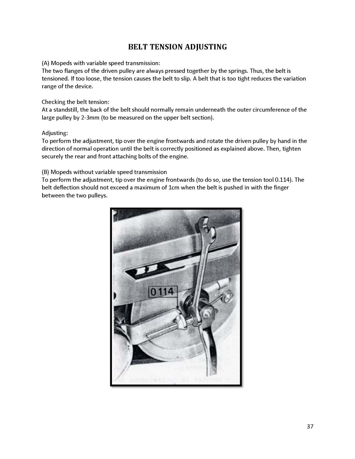 Restored Motorcycle Style Peugeot 103 Service Manual