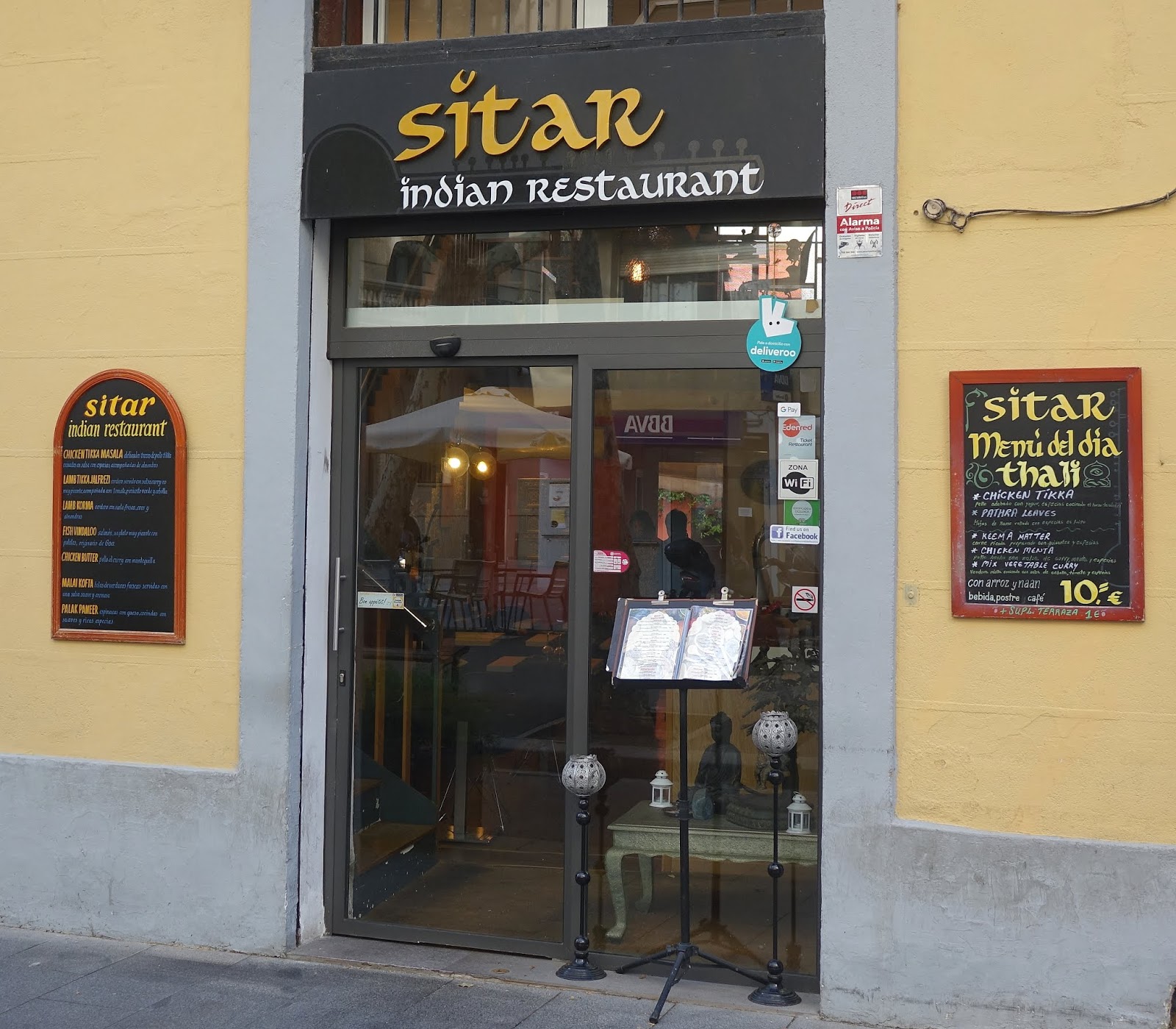 The traveler's drawer SITAR Indian Restaurant. Barcelona (Catalunya