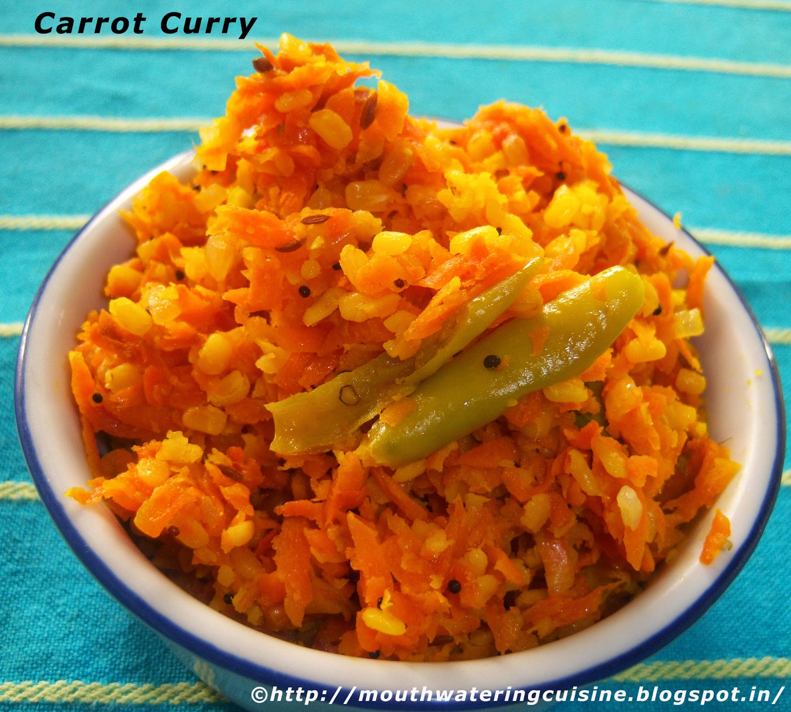 Carrot Curry How to make Carrot Curry with Green Gram E.A.T