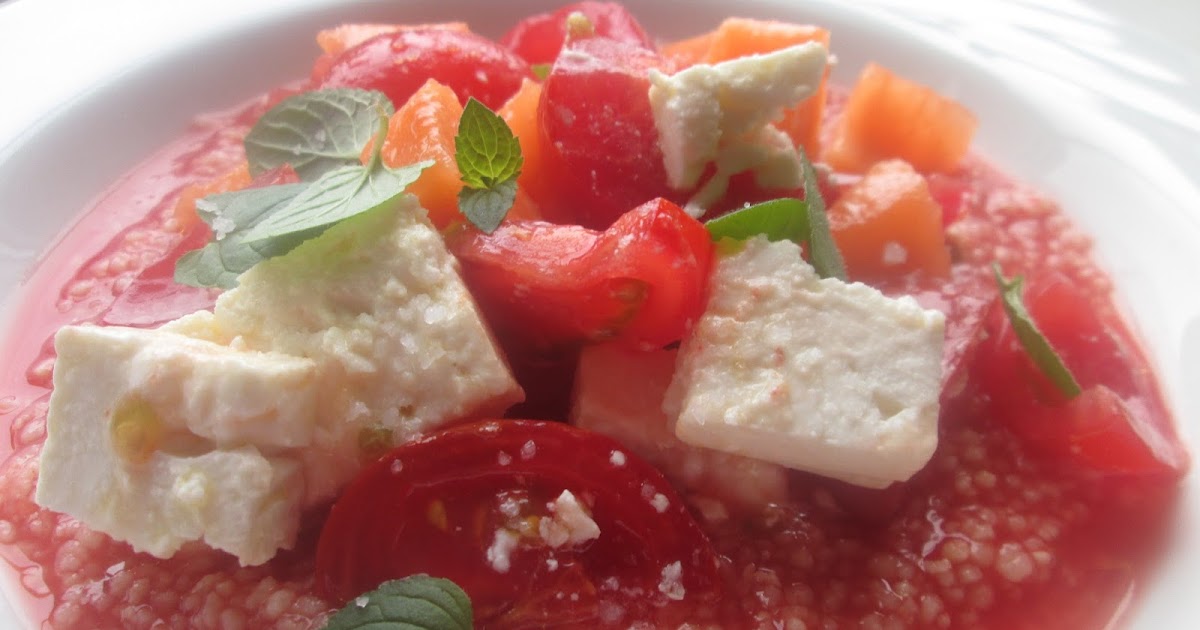 Hamburg kocht!: Melonen-Couscous mit Tomaten und Schafskäse nach Betty ...