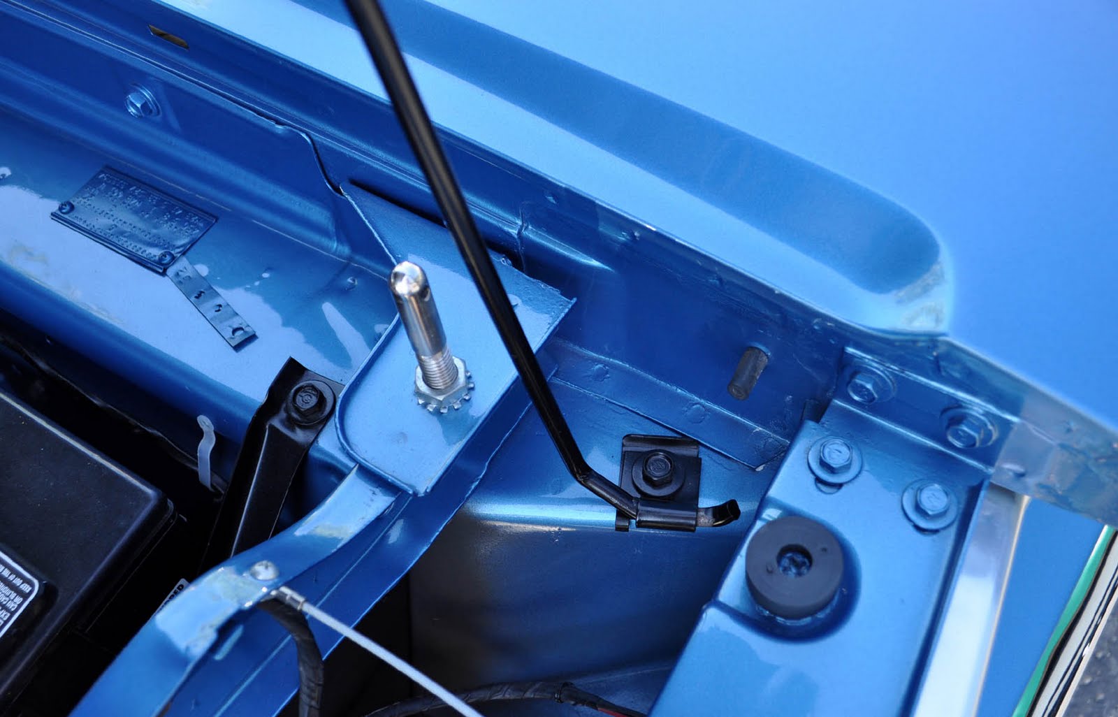 Just A Car Guy Mix of old and new, a 440 six pack lift off fiberglass