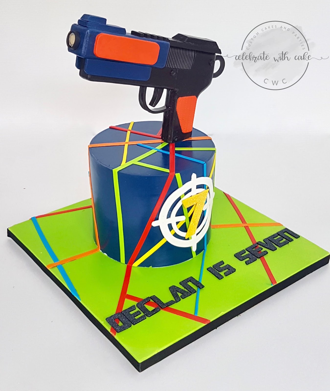 Celebrate with Cake! Laser Tag Gun Cake