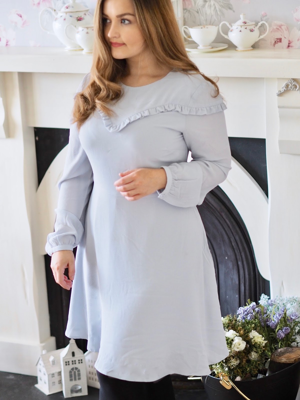 The perfect transitional tea dress for January.