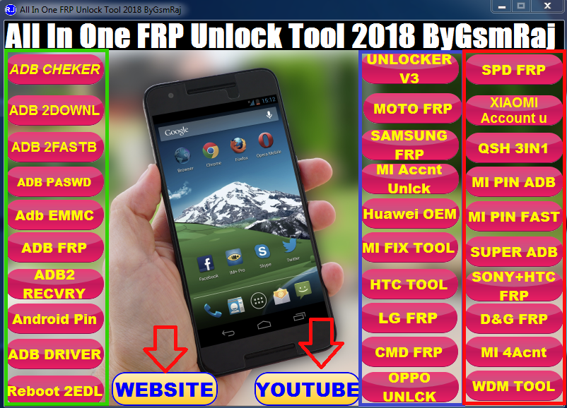 All in one frp tool all Android google account remover tool 2018 All