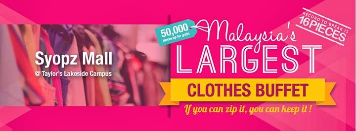 Malaysia Largest Clothes Buffet 2014, Malaysia Clothes Buffet, affordable wear, fashion buffet, shopping, cheap shopping, grab all you can