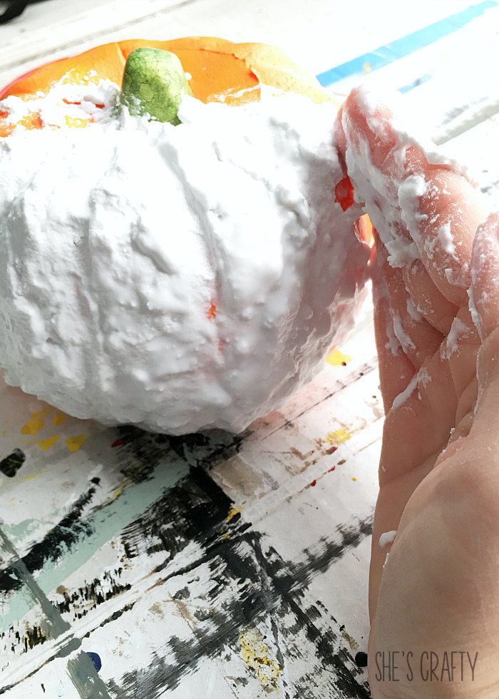 She's crafty: DIY Faux Cement Pumpkin
