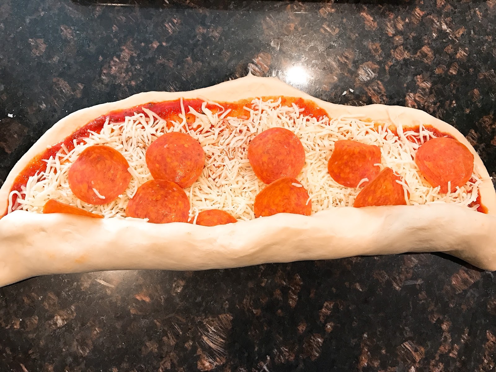 Stuffed Pepperoni Pizza Bundt Cake!