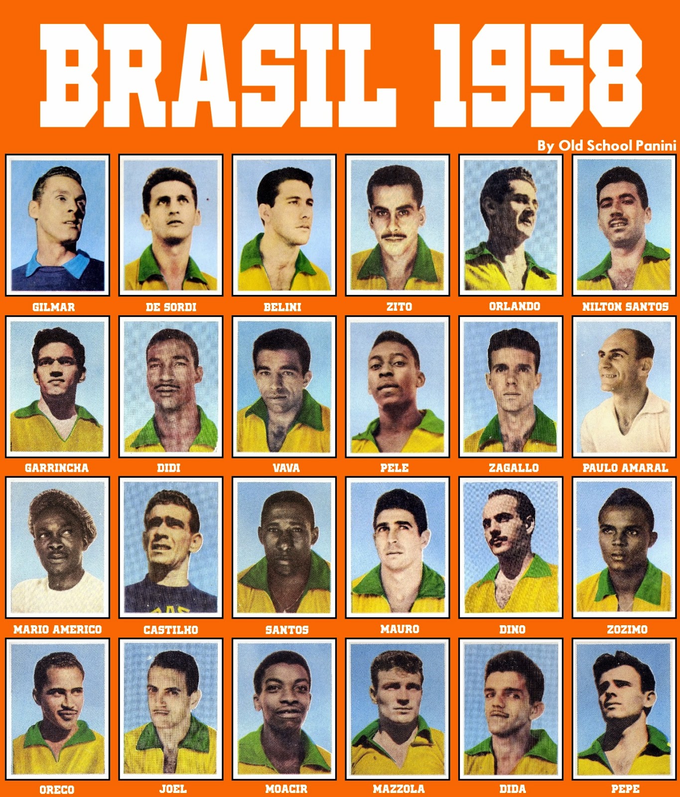 Old School Panini Le Brésil 1958 et le sacre du Roi Pelé Old School Panini Le Brésil 1958 et le sacre du Roi Pelé