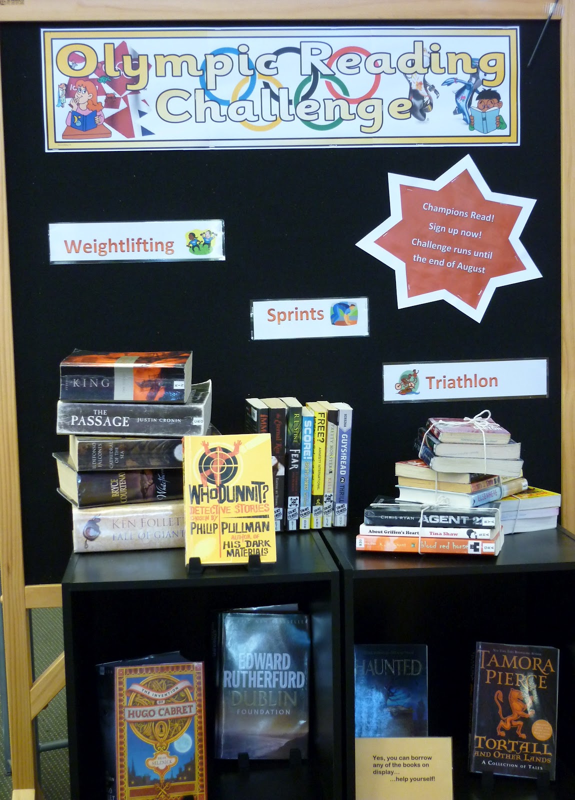 Library Displays: Olympic Reading Challenge