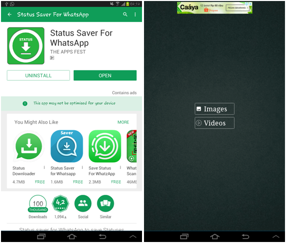 Cara download status story WhatsApp menggunakan aplikasi Cara download status story WhatsApp menggunakan aplikasi