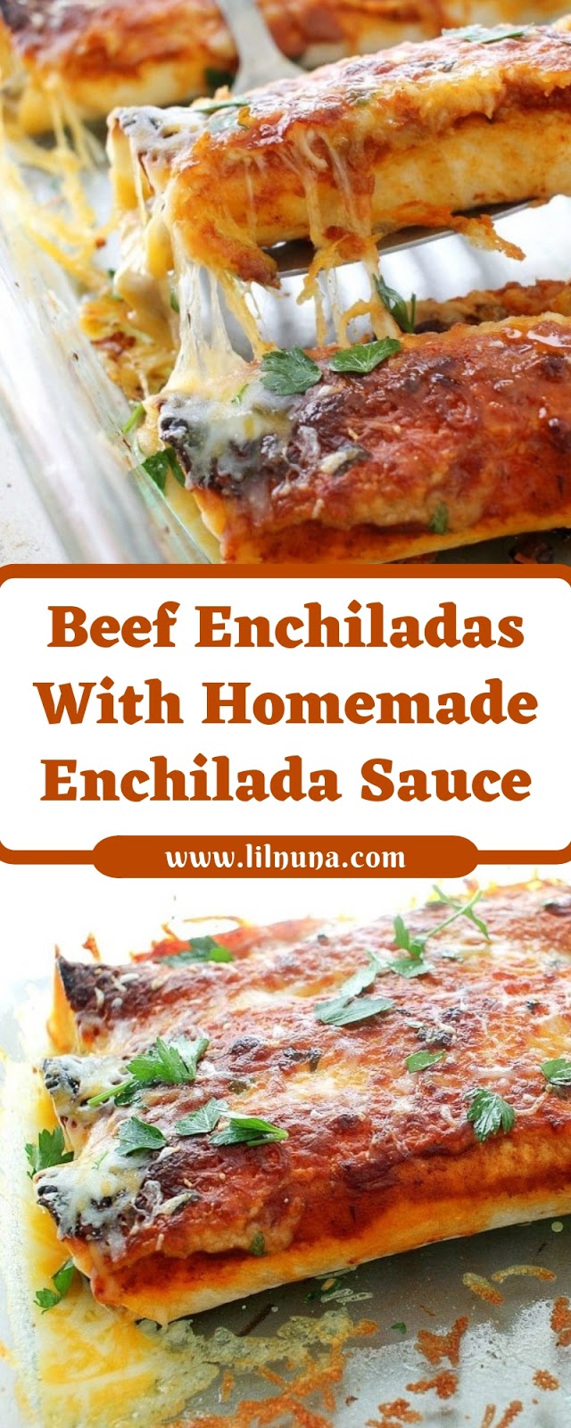 Beef Enchiladas With Homemade Enchilada Sauce