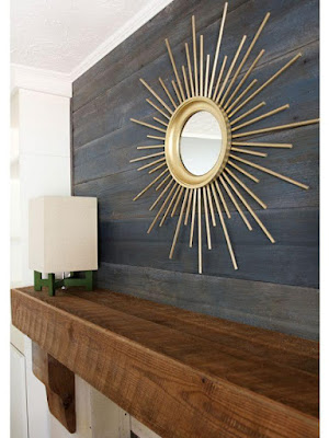 Várias decorações com Espelhos em Forma de Sol