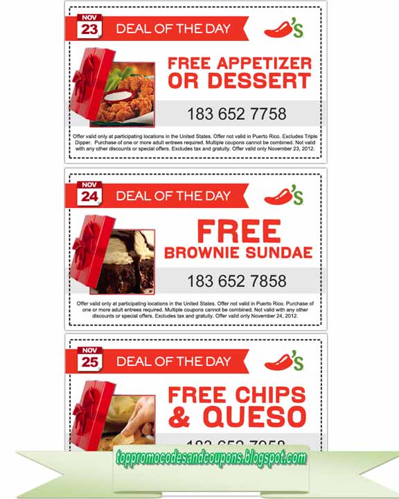 Free Promo Codes and Coupons 2021 Chili's Coupons