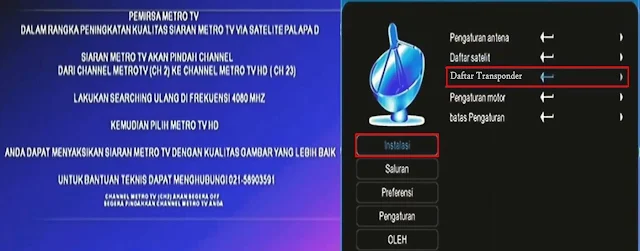 Cara Mencari Channel Metro TV HD