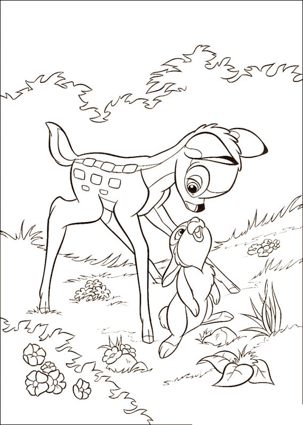 Bambi Coloring Pages