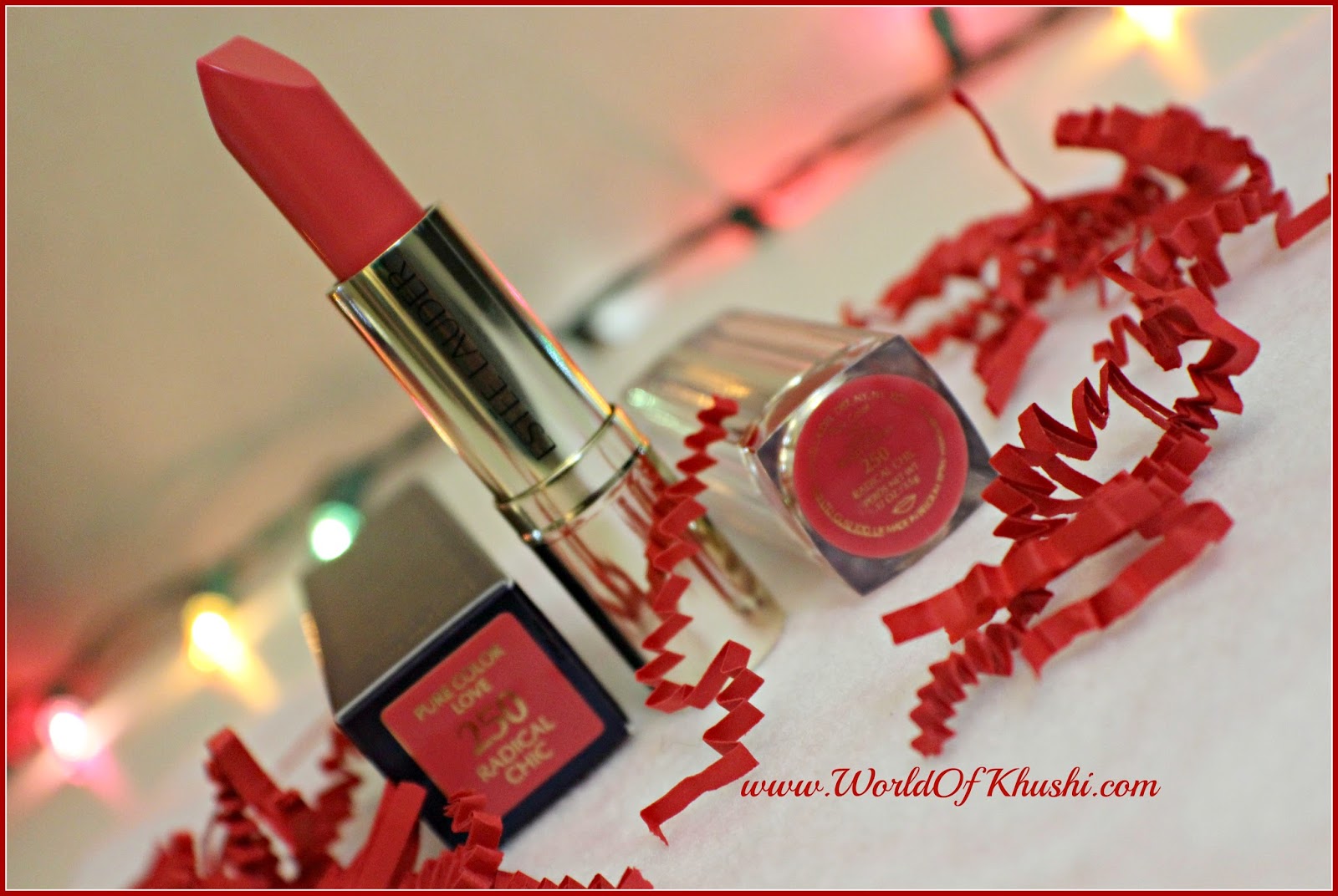 KhushiWorld - A Of Recipes,Arts,Crafts,DIY,Fashion,Beauty and Estee Lauder Pure Color Love Lipstick in Radical Chic | Review
