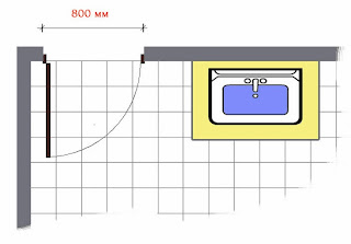 двери в ванной