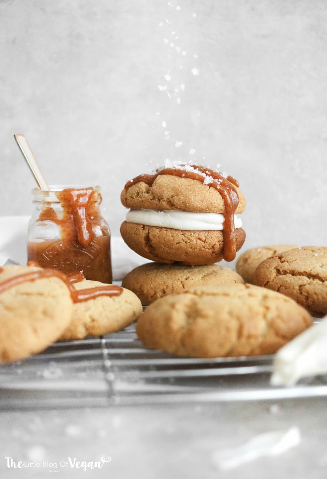 Easy salted caramel cookie recipe | The Little Blog Of Vegan