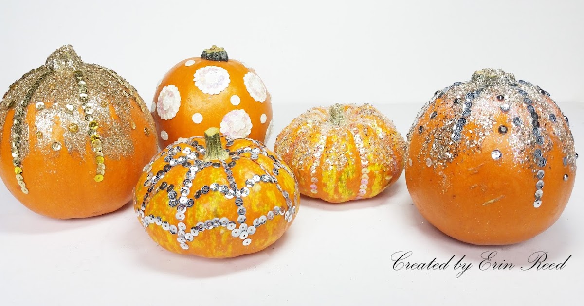 Erin Reed Makes Sequin and Glitter Pumpkins **Beacon & Eyelet Outlet