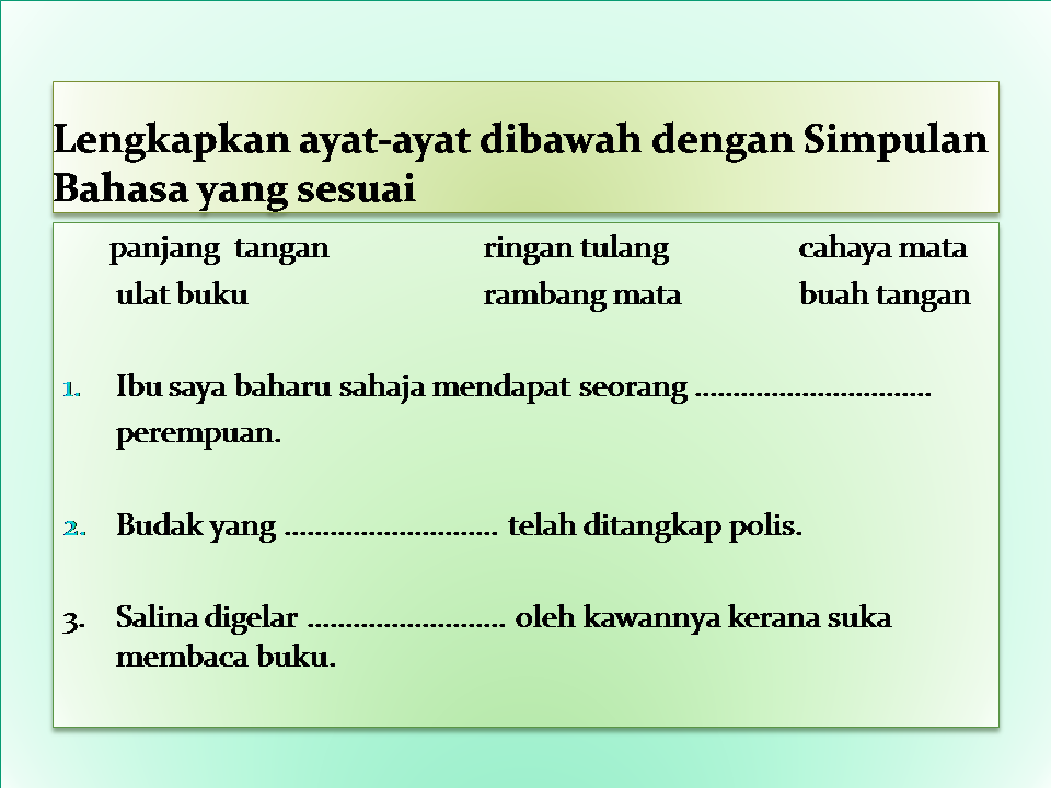 Simpulan Bahasa Tahun 2