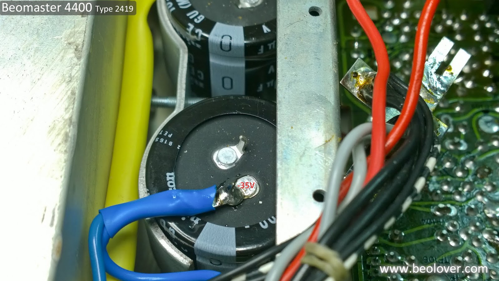 beolover Beomaster 4400 (2419) Reservoir Capacitor Replacement and