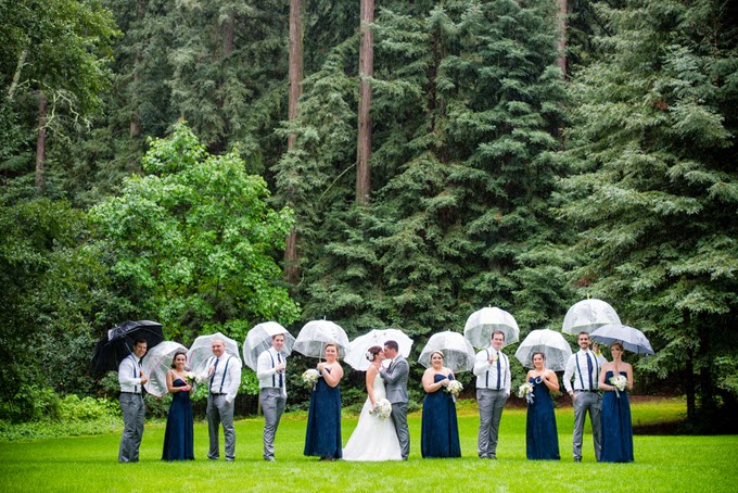 Elegant Rainy Springtime Mountain Wedding