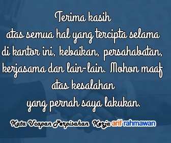 Kumpulan Kata Ucapan iPerpisahani Kerja Operator Sekolah