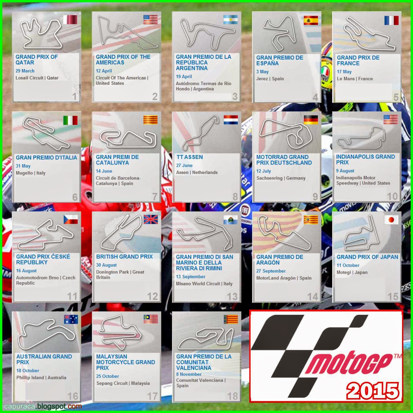 Informasi lengkap jadwal race motogp 2015 Trans7,jadwal balap motogp trans7