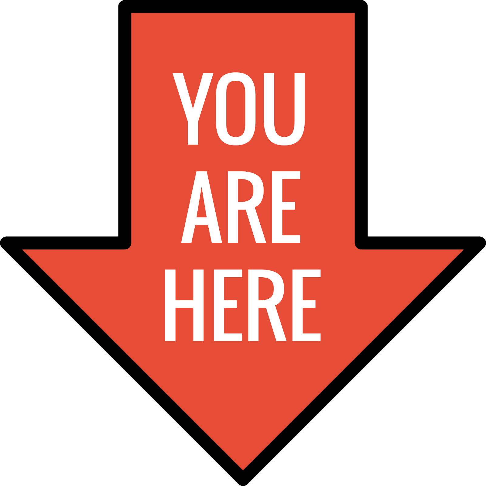 clip art you are here sign - photo #1