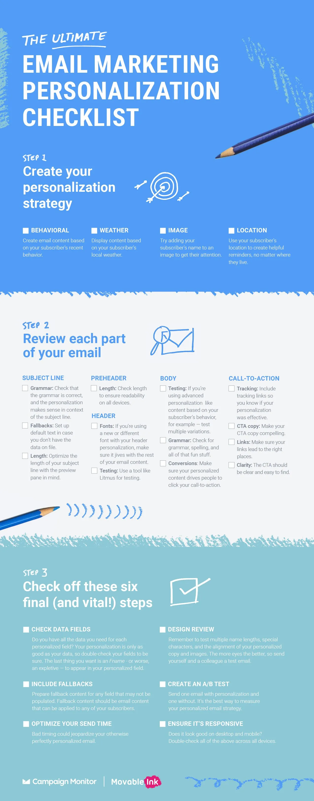 The Ultimate Email Marketing Personalization Checklist - #infographic