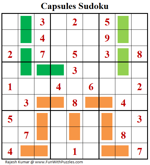 Capsules Sudoku Puzzle (Daily Sudoku League #201)