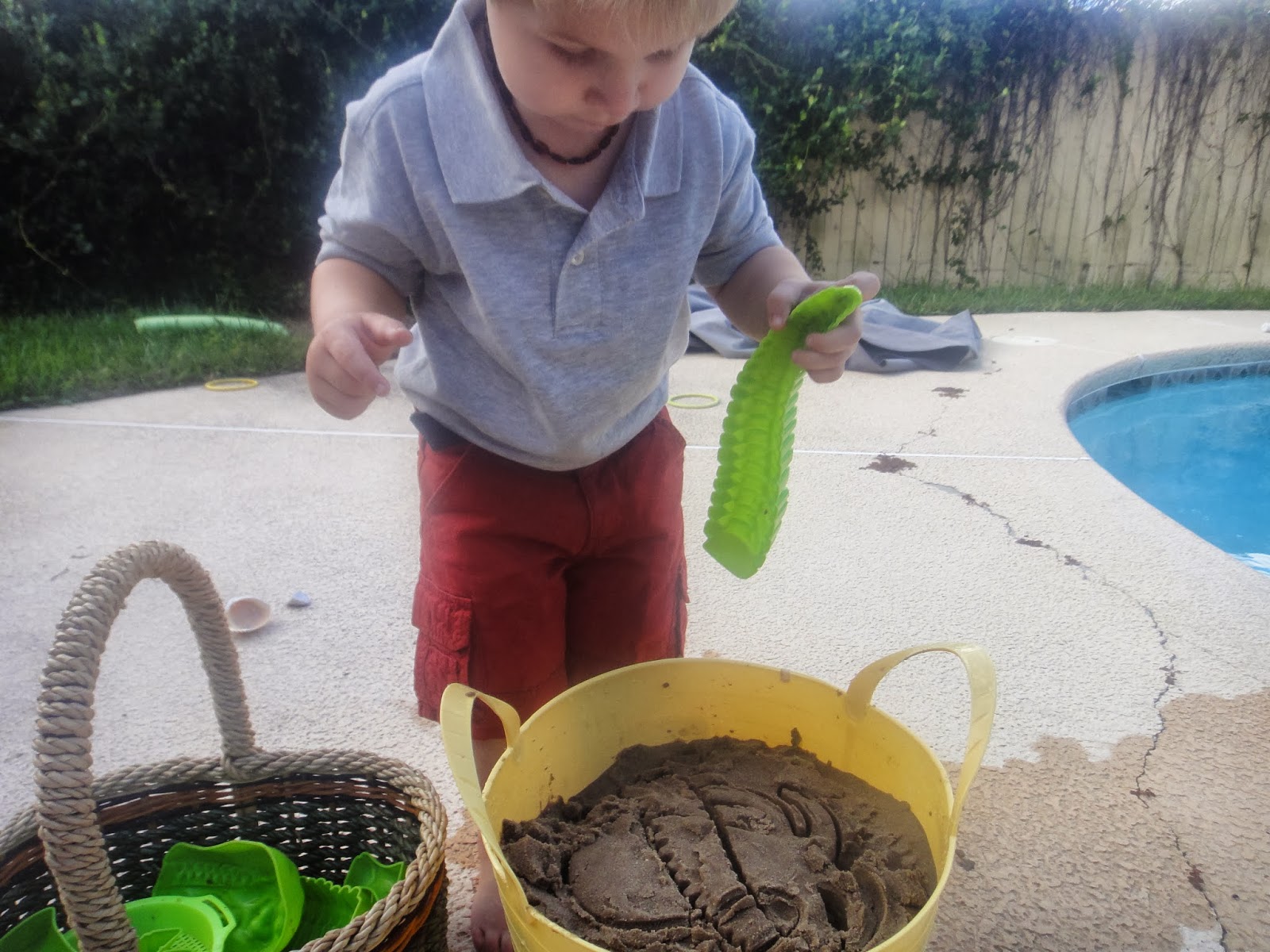The Inspired Toddler Sensory Wet and dry sand lesson Montessori Style
