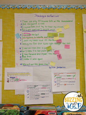 Teaching upper elementary students to comprehend poetry doesn't have to be impossible. The POETS acronyms is an easy-to-remember, versatile strategy that will support students in reading poetry and understanding! Students analyze poetry for the speaker, occasion, emotions, themes, and basic structures. They figure out the type of poem, too. Build the anchor chart together and apply the strategy in your next postry lesson. #poetrylesson #poetrylessonidea