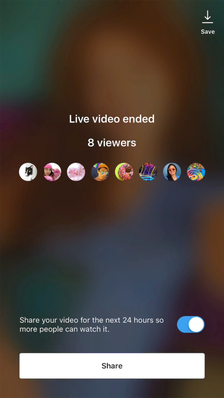 Instagram Update-Share Replay Of Your Live Video To Instagram Stories