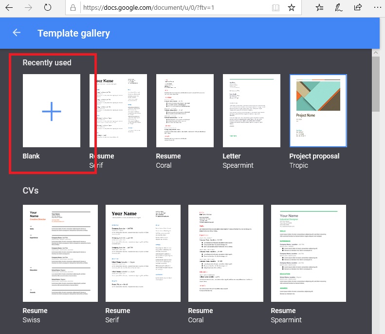 How to Create a New Document with Google Docs