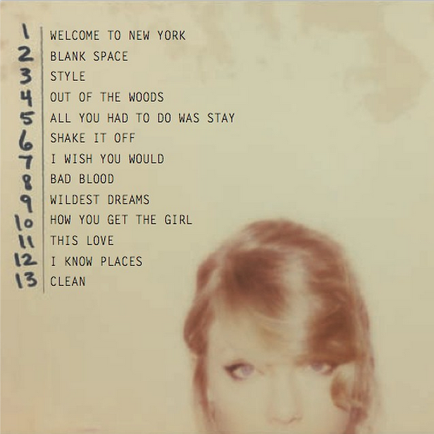 ¡Lista de canciones de '1989'! El Rincón de Taylor Todo lo que necesitas saber sobre Taylor
