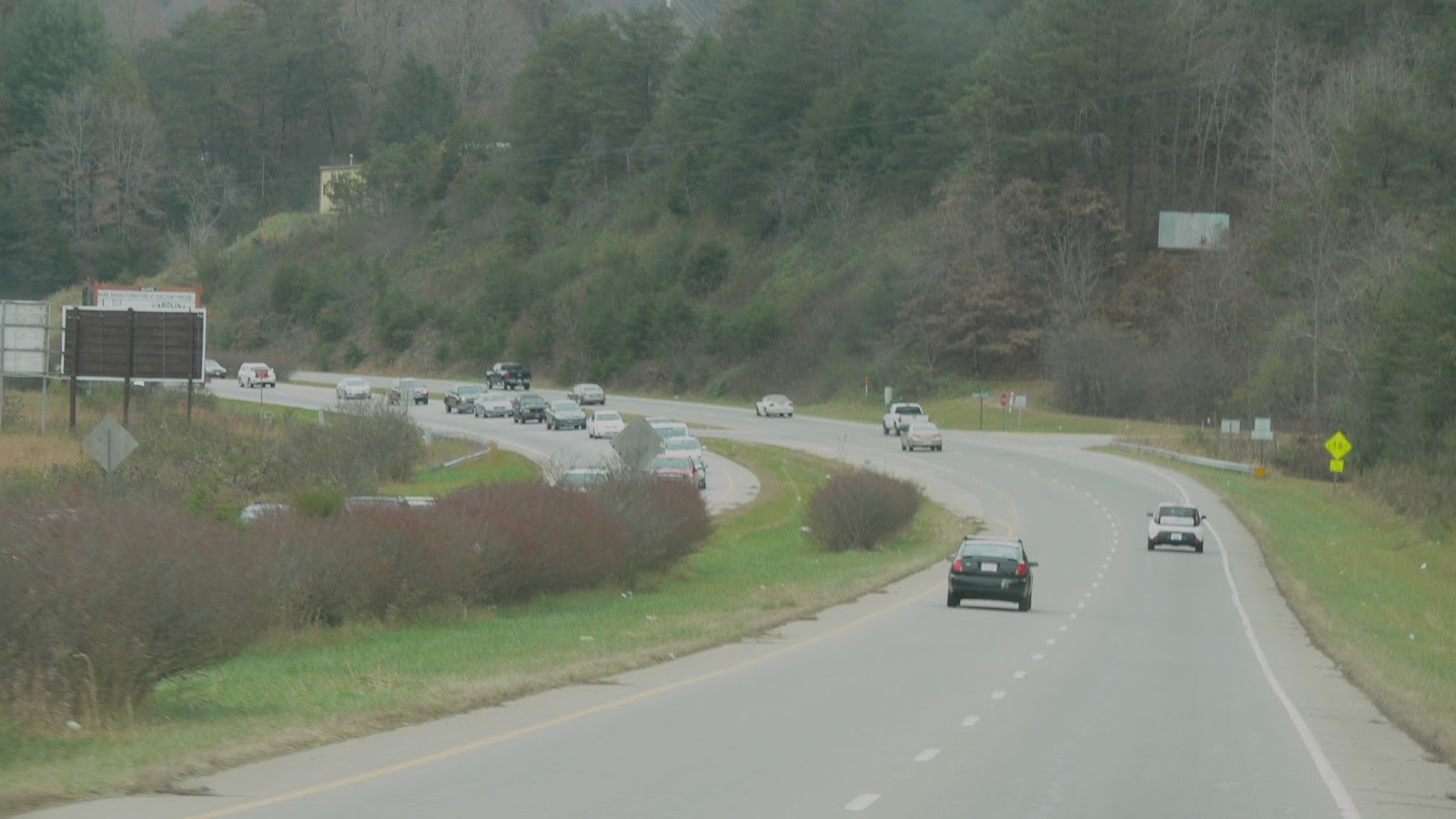 Traffic on the Sylva Road