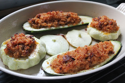 Sausage-and-quinoa-stuffed squash