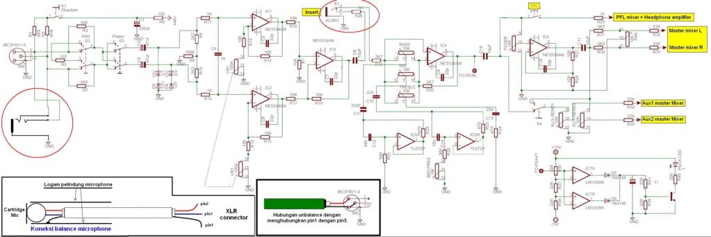 skema elektronik: skema mixer