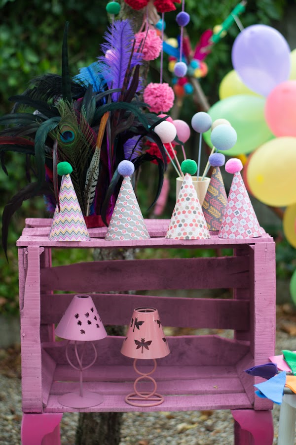 Gorritos fiesta pompón diy