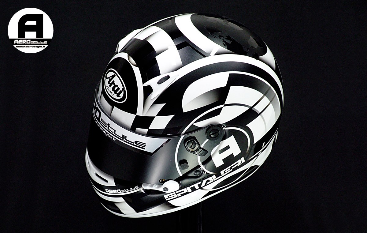 Racing Helmets Garage Arai SK6 A.M. Spitaleri 2016 by Aerostyle Aerografie