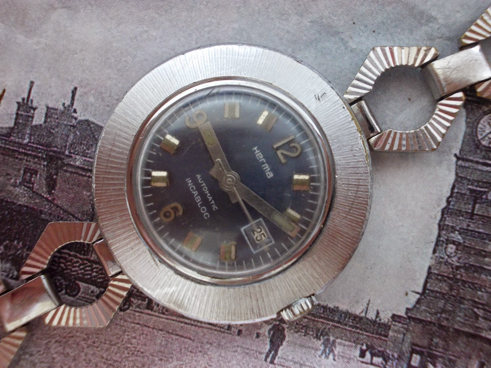 vintage watches: Herma automatic lady watch