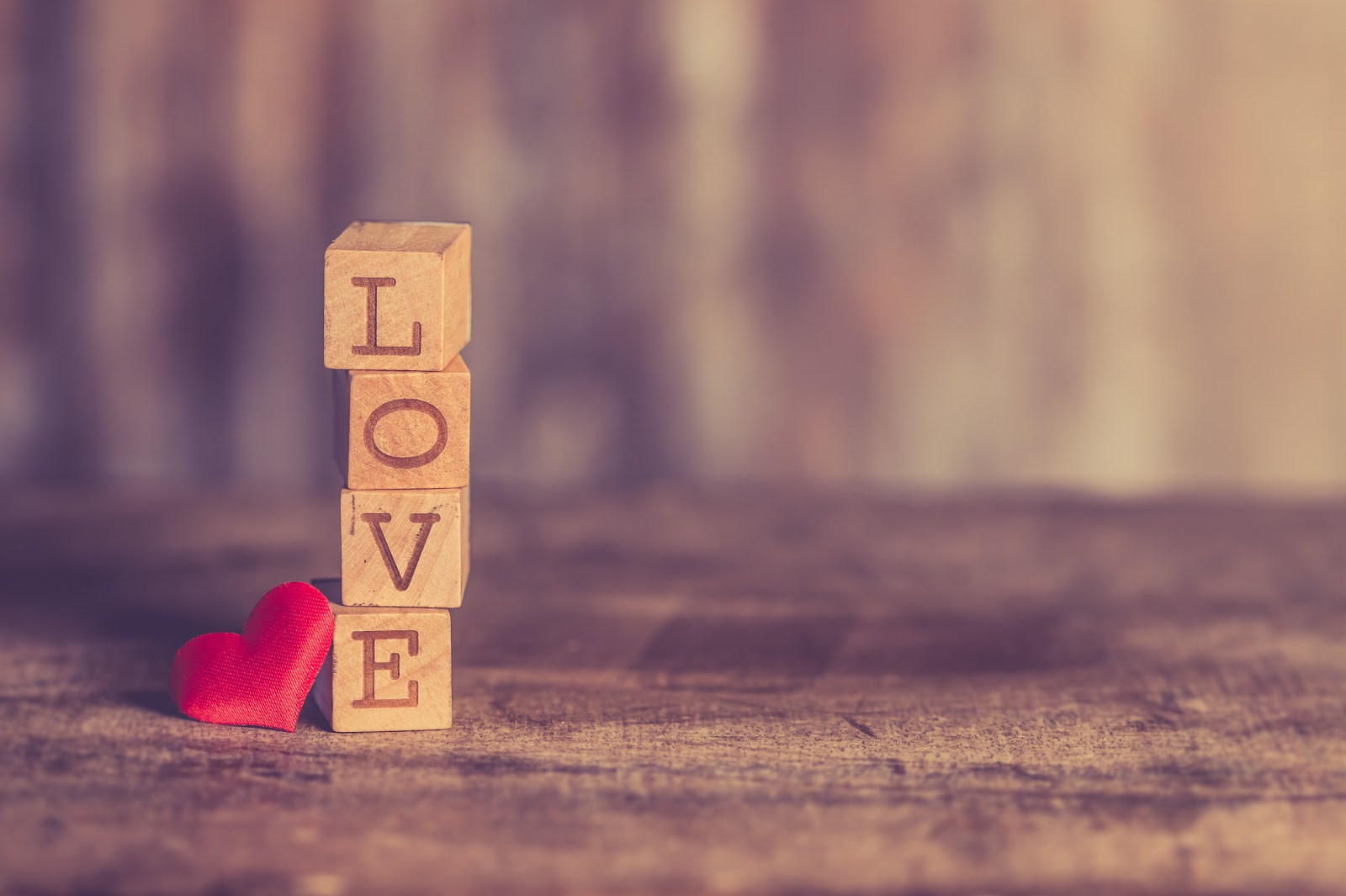 Love Wooden Blocks